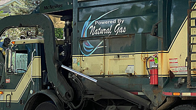 Groot Natural Gas-powered garbage truck