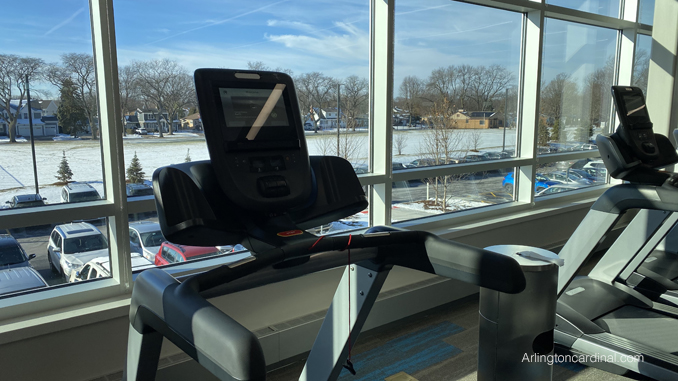 Treadmill view at Arlington Ridge Center on Ridge Avenue in Arlington Heights